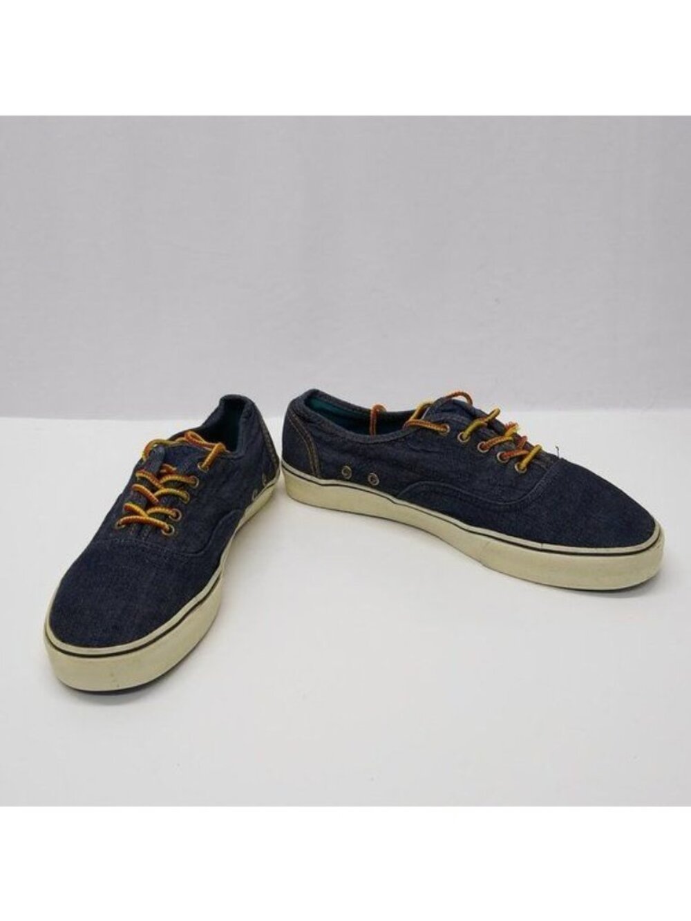 American Eagle Mens Size US 11 Denim Lace Up Low Top Casual Slip On Loafer Shoes